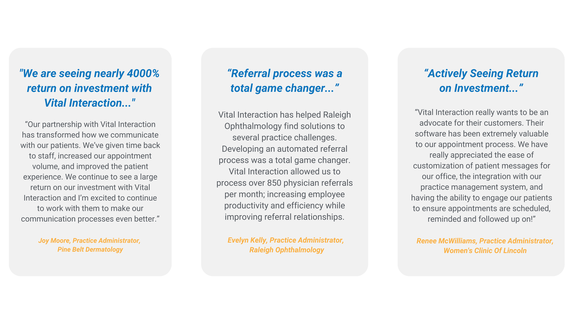 Customer Quotes Klara